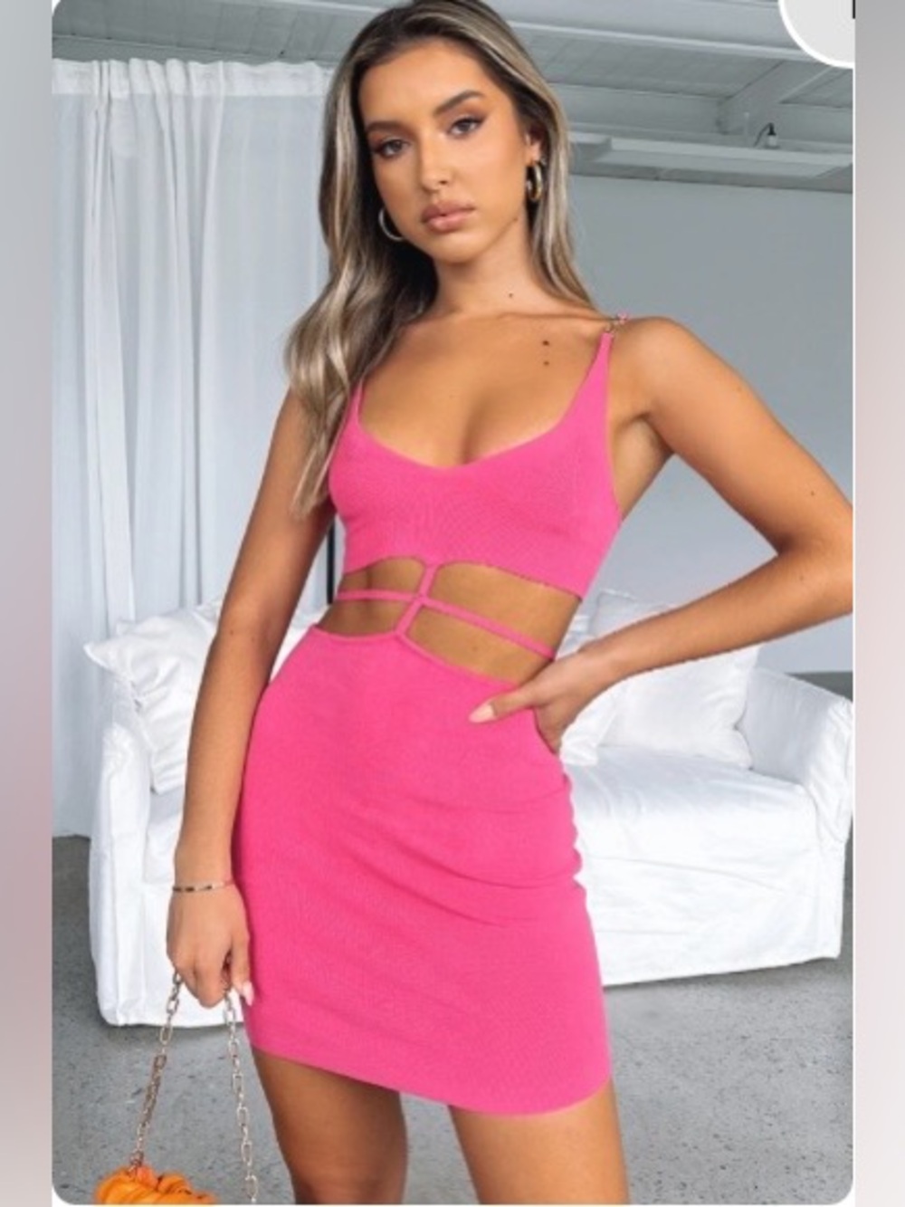 White fox boutique mini dress